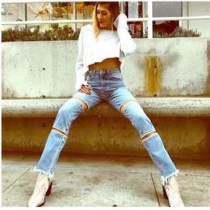 Carmar LF double zipper juliet jean